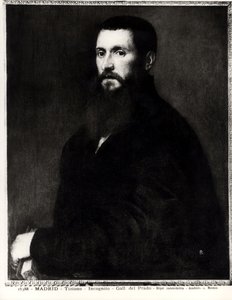 Portret van een onbekende man door Tiziano Vecelli